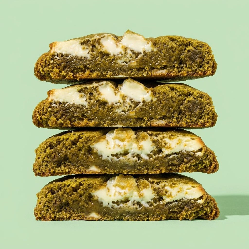 Cookie matcha bio et pépites de chocolat blanc livré en France en 48h