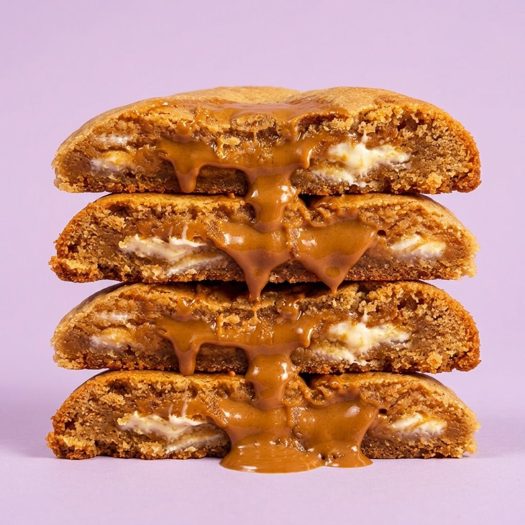 Cookie artisanal au spéculoos et pépites de chocolat blanc livré en France en 48h.