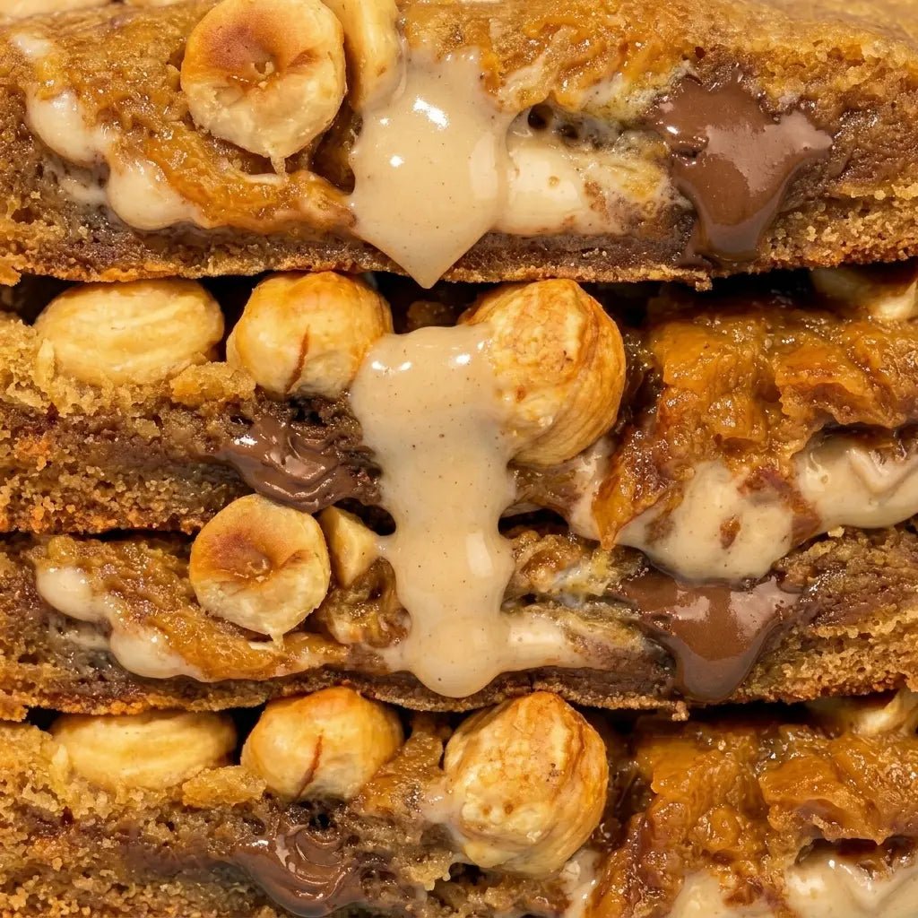 Cookie noisette et pépites de chocolat au lait fait maison livré en France en 48H.