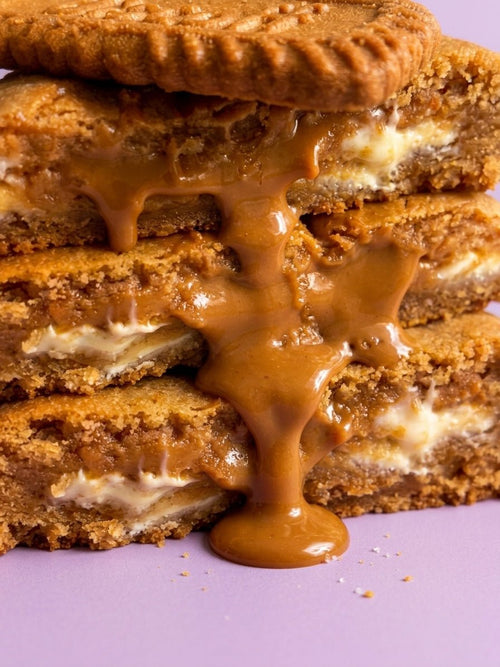 Cookie artisanal au spéculoos et pépites de chocolat blanc livré en France en 48h.